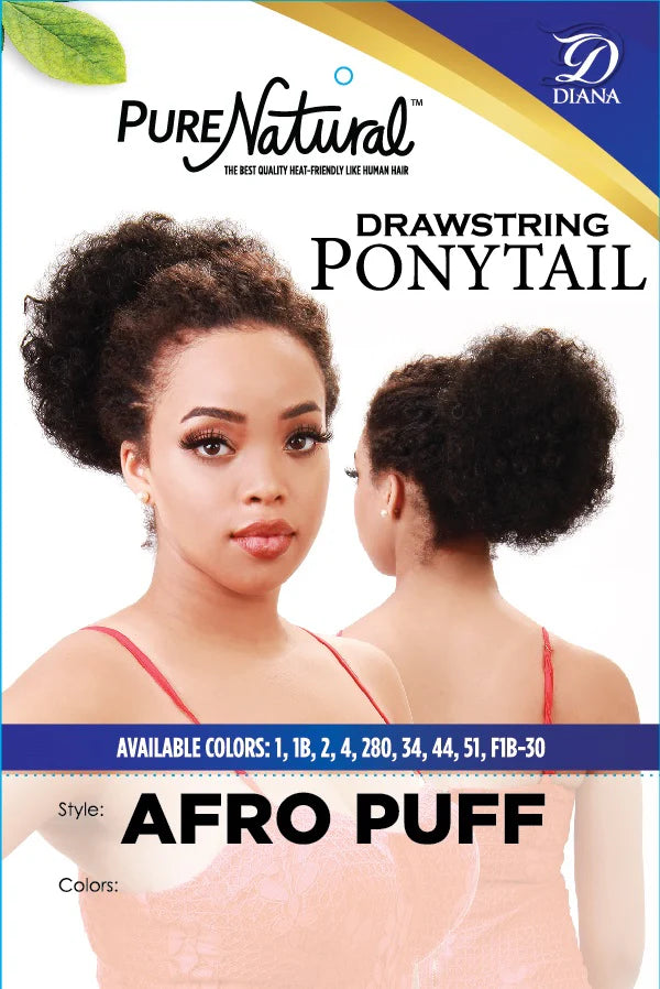 DIANA Pure Natural Drawstring Ponytail Afro Puff Color 280