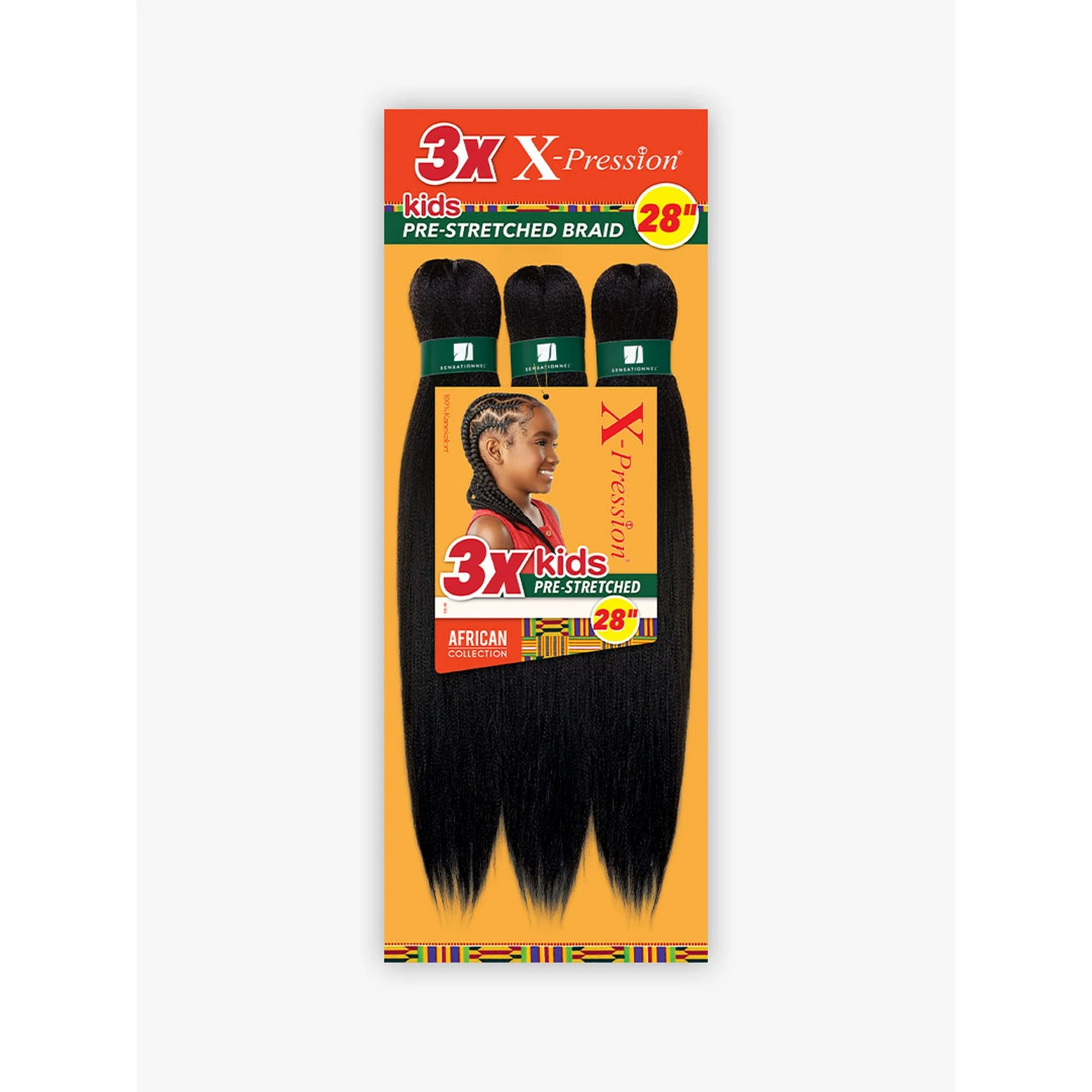 Sensationnel African Collection Kids Jumbo 3X – Synthetic Braiding Hair
