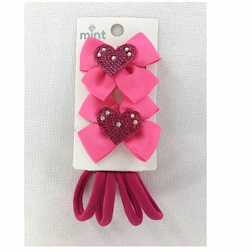 Heart Hair Clip Set