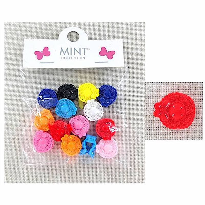 Mini Rainbow Sun Hat Claw Clips