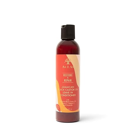 As I Am Jamaican Black Castor Oil Conditioner, 8 fl oz Moisturizing & Strengthening Hair Treatment