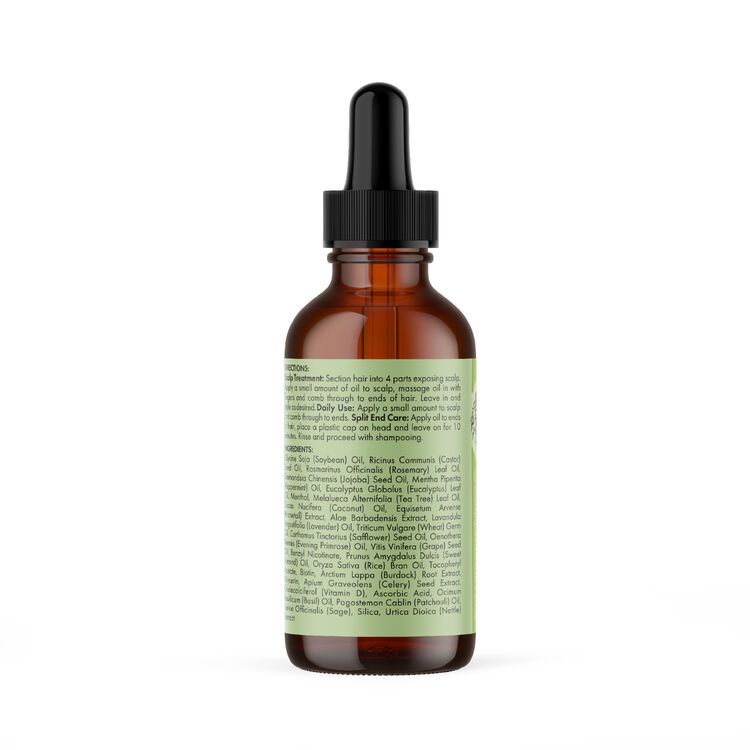 Mielle Rosemary Mint Scalp & Hair Strengthening Oil – 2 oz | Biotin‑Infused Growth Oil for Scalp, Length Retention & Split Ends