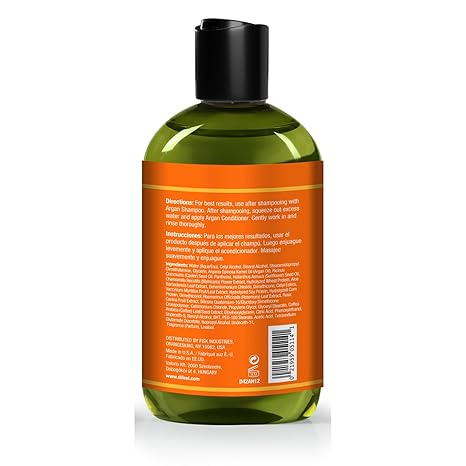Difeel Argan Hydrating Conditioner, 12 fl oz Moisturizing Hair Treatment for Dry Hair