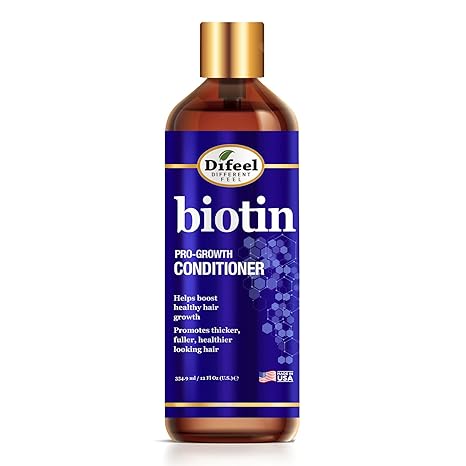 Difeel Biotin Pro-Growth Conditioner, 12 fl oz Moisturizing Hair Growth Conditioner for Stronger Hair