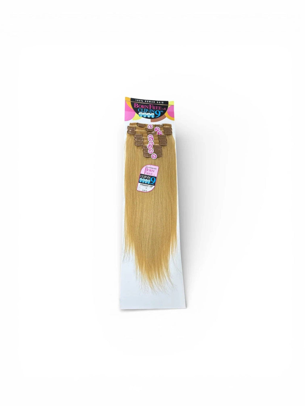 BORN FREE CLIP-IN 9PCS STRAIGHT 18"