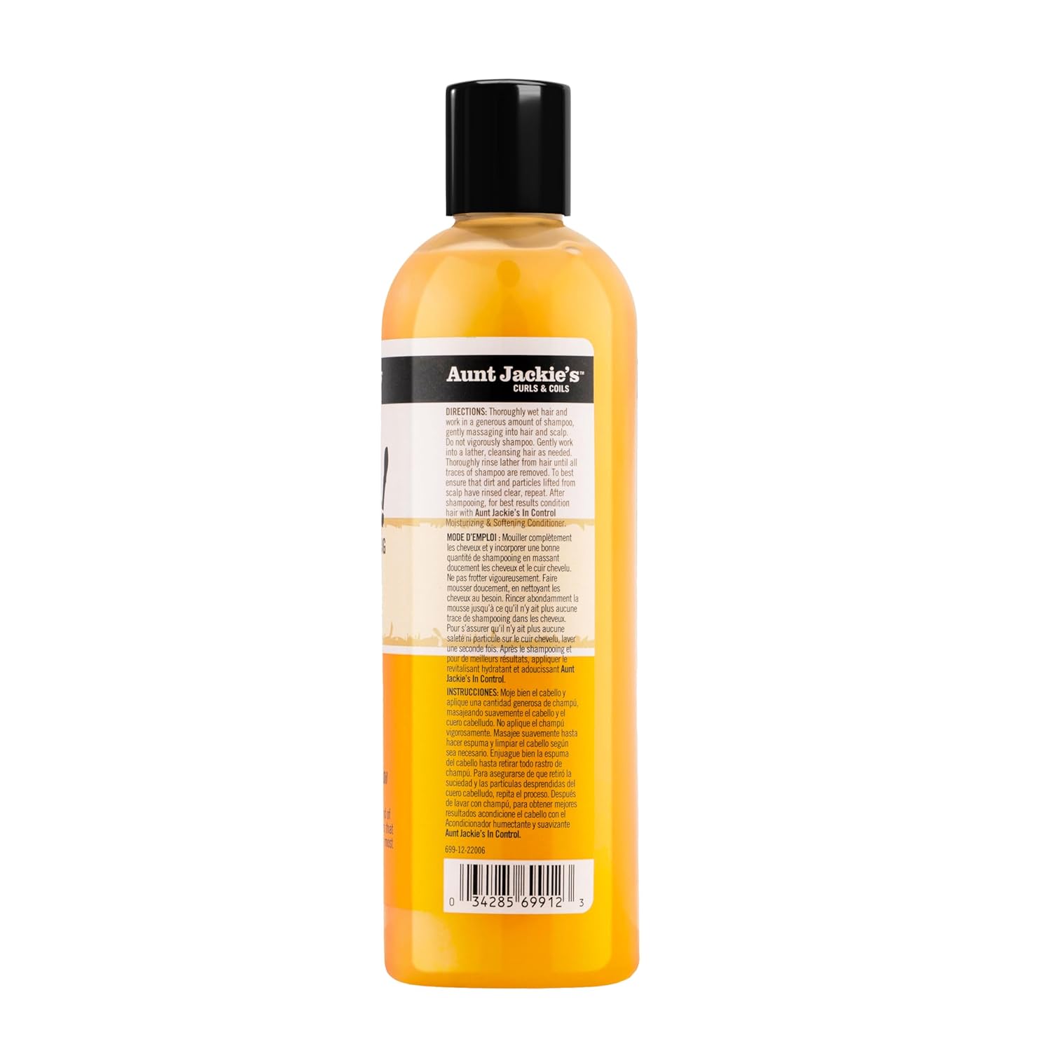 Aunt Jackie’s Curl La La Instant Detangling Therapy, 16 fl oz Moisturizing Hair Detangler for Curly Hair