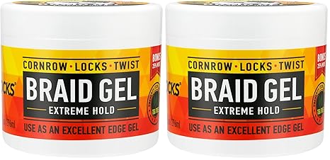 AllDay Locks Braid Gel Extreme Hold - 10 oz / 296 ml for Cornrows, Braids, Locks & Twists