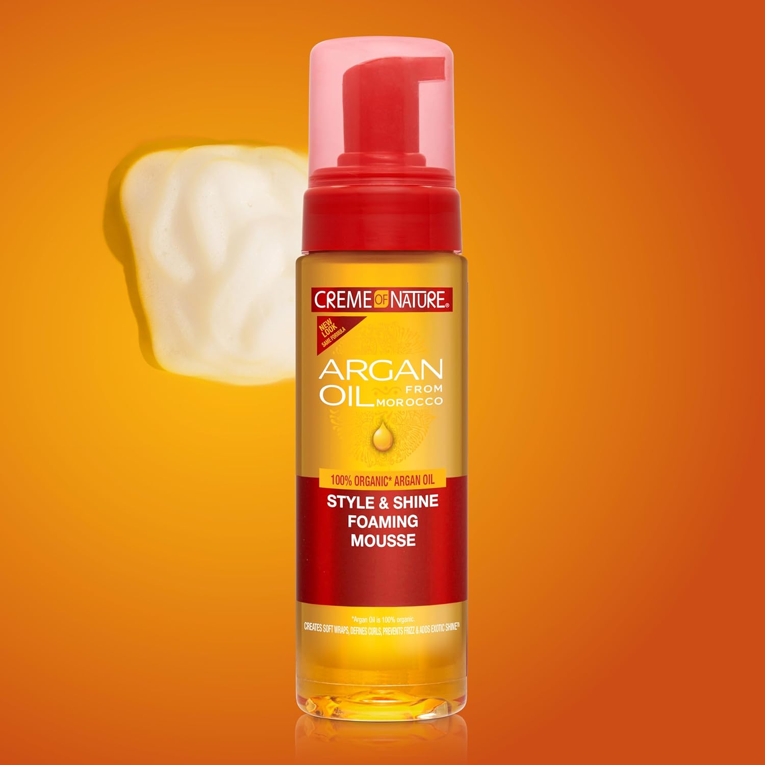 Creme of Nature Argan Oil from Morocco Style & Shine Foaming Mousse - 7 oz / 207 ml