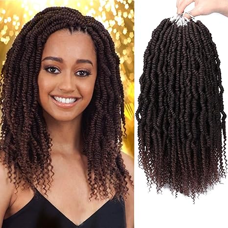 Nubian Crochet Braids 14" – Pre-Stretched Synthetic Hair Extensions for Protective Styles