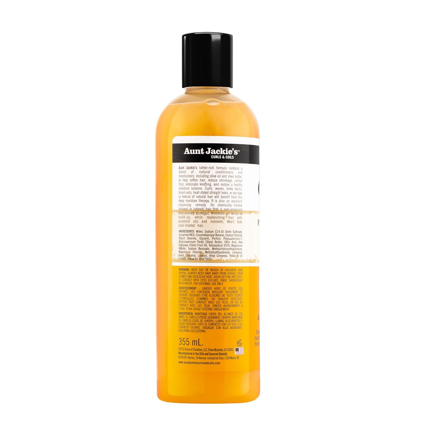 Aunt Jackie’s Curl La La Instant Detangling Therapy, 16 fl oz Moisturizing Hair Detangler for Curly Hair