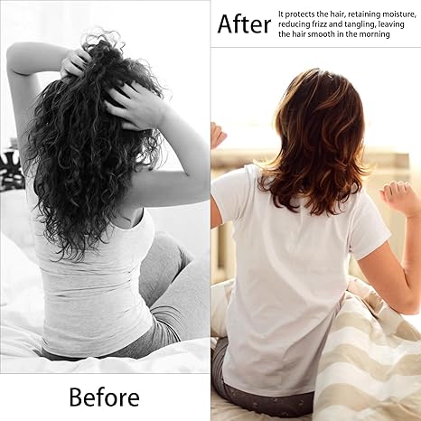 Satin Sleep Cap for Women – Soft Satin Bonnet for Hair Protection & Overnight Frizz Control