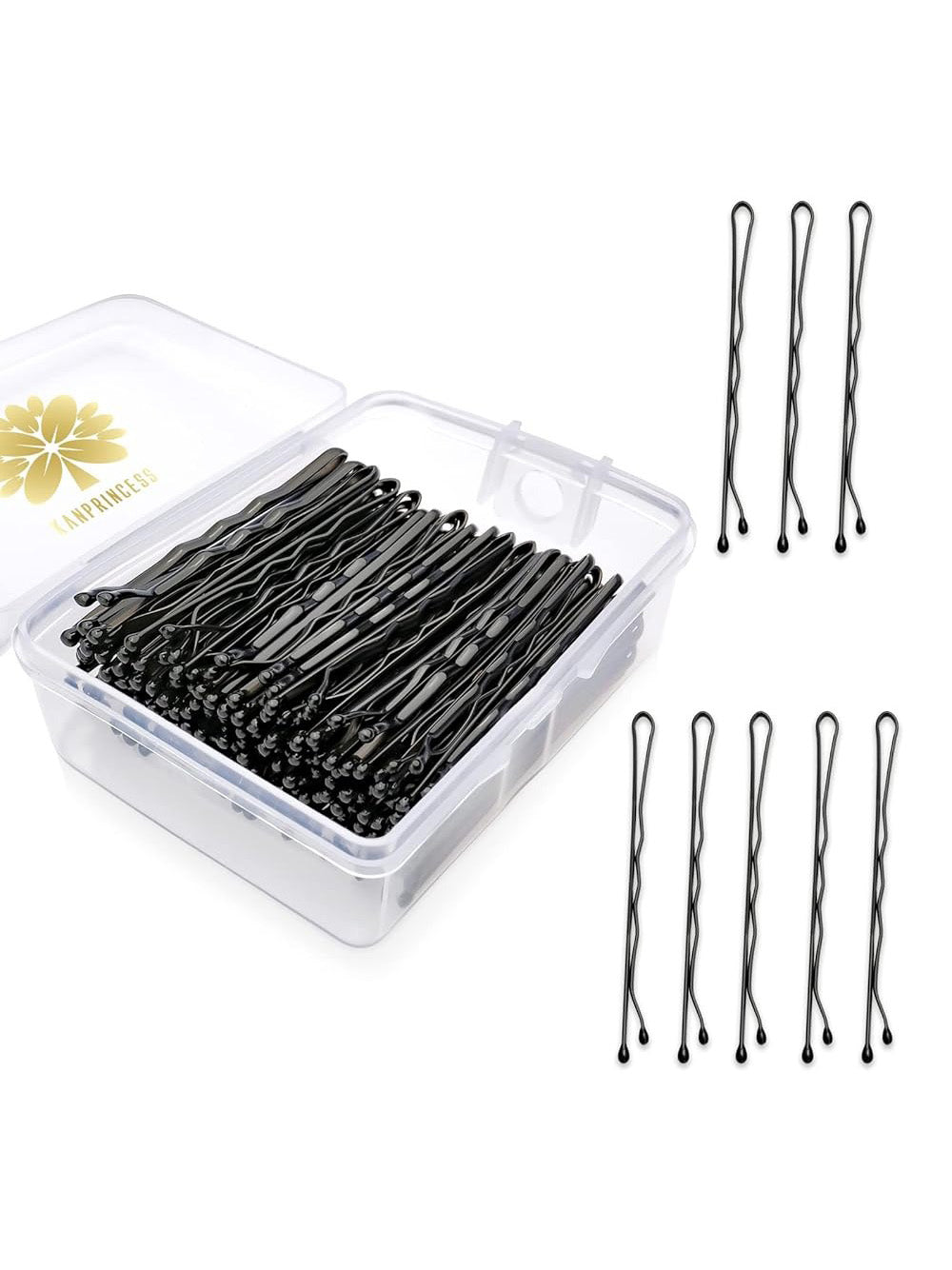 100 Bobby Pins for Hair – Durable Hair Pins for Styling, Updos, Buns & Everyday Strong Hold