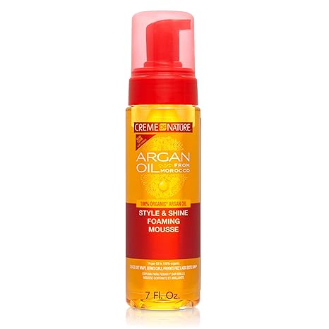 Creme of Nature Argan Oil from Morocco Style & Shine Foaming Mousse - 7 oz / 207 ml