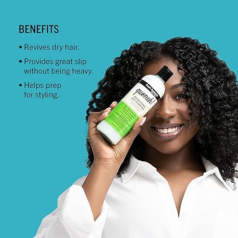 Aunt Jackie’s Quench Moisture Intensive Leave-In Conditioner, 12 fl oz Hydrating Treatment for Curly Hair