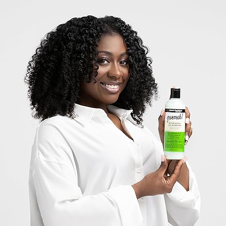 Aunt Jackie’s Quench Moisture Intensive Leave-In Conditioner, 12 fl oz Hydrating Treatment for Curly Hair