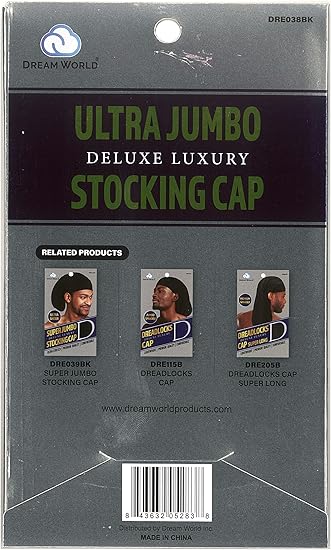 Ultra Jumbo Stocking Cap – Extra Large Stretch Wig Cap for Braids & Natural Hair