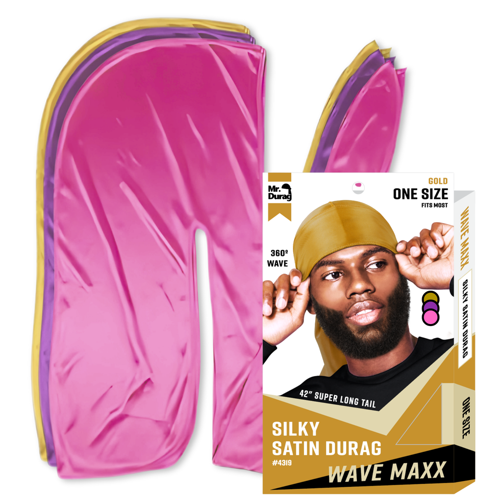 Mr. Durag Wave Maxx Silky Satin Durag, 1 Count, Assorted 2