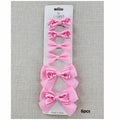Heart Hair Bow Clip Set