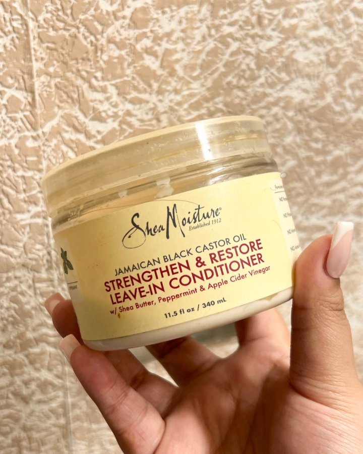 SheaMoisture Jamaican Black Castor Oil Leave‑In Conditioner – 11.5 oz | Hydrating, Detangling & Curl‑Defining Repair Cream