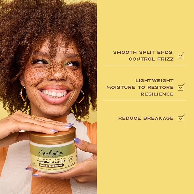 Shea Moisture Jamaican Black Castor Oil Strength & Restore Smoothie - 11.5 FL oz Hair Treatment