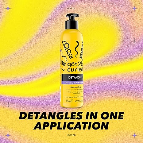 Got2b Curled Detangler - Hydrate & Prep 7.5 oz / 213 g for Soft, Manageable Curls