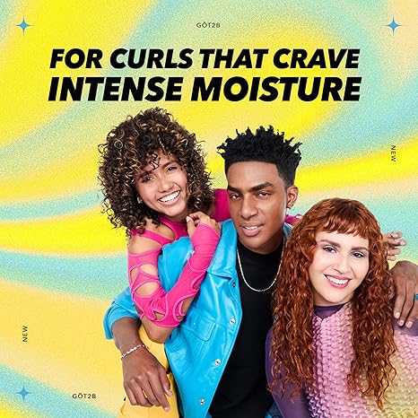 Got2b Curled Styling Cream – 6 oz with Vitamin E, Aloe Vera & Argan Oil for Defined Curls