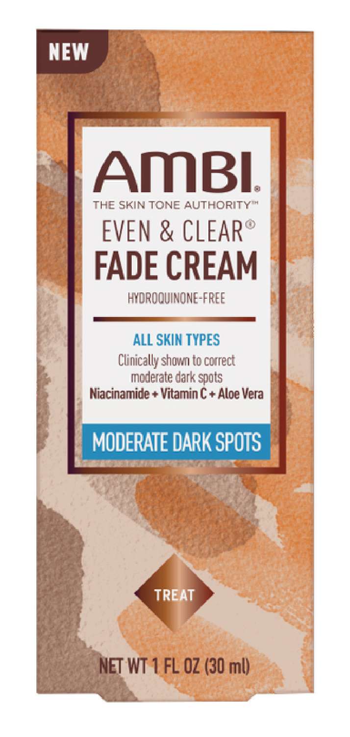 AMBI Even & Clear Fade Cream Hydroquinone Free Niacinamide + Vitamin C + Aloe Vera Moderate Dark Spots 1oz/30ml