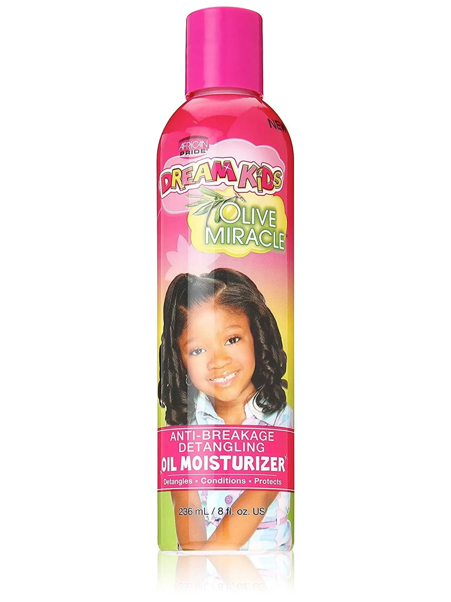 African Pride Dream Kids Olive Miracle Detangling Moisturizer 8oz – Anti-Breakage Hair Oil for Kids