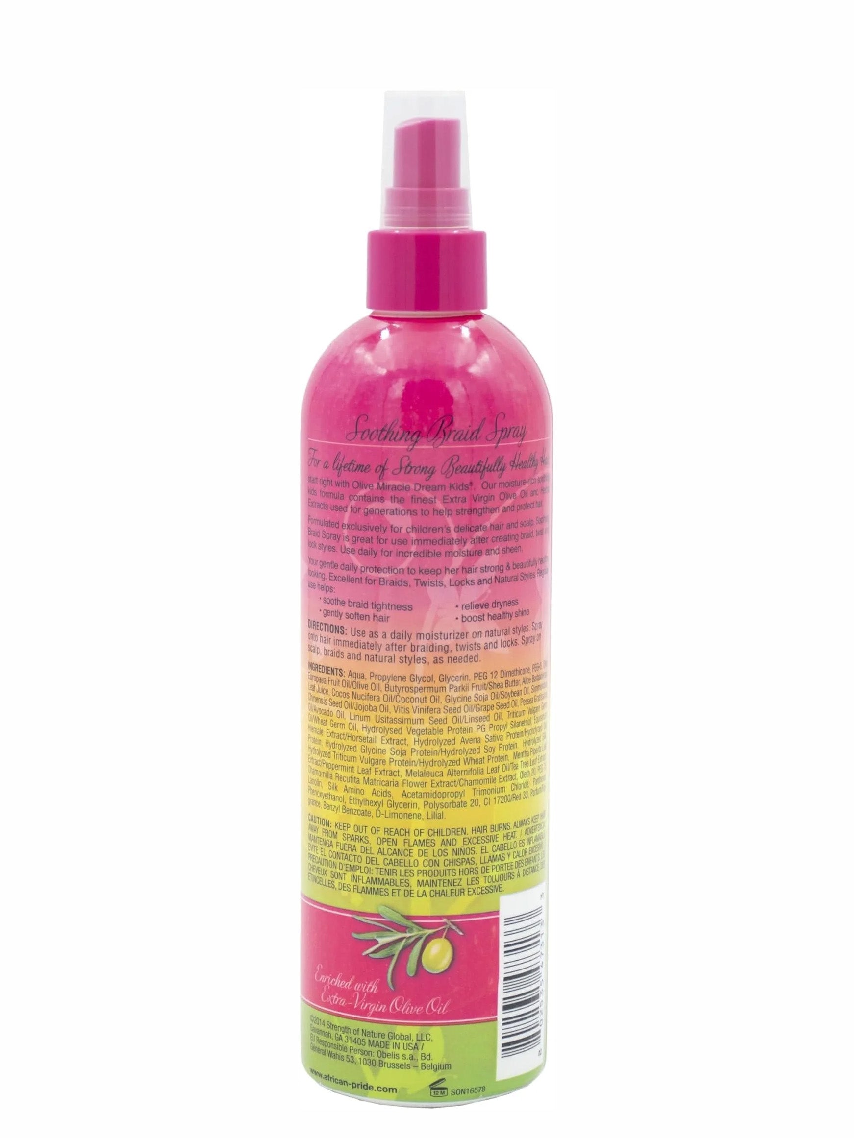 African Pride Dream Kids Olive Miracle Detangling Moisturizer 8oz – Anti-Breakage Hair Oil for Kids