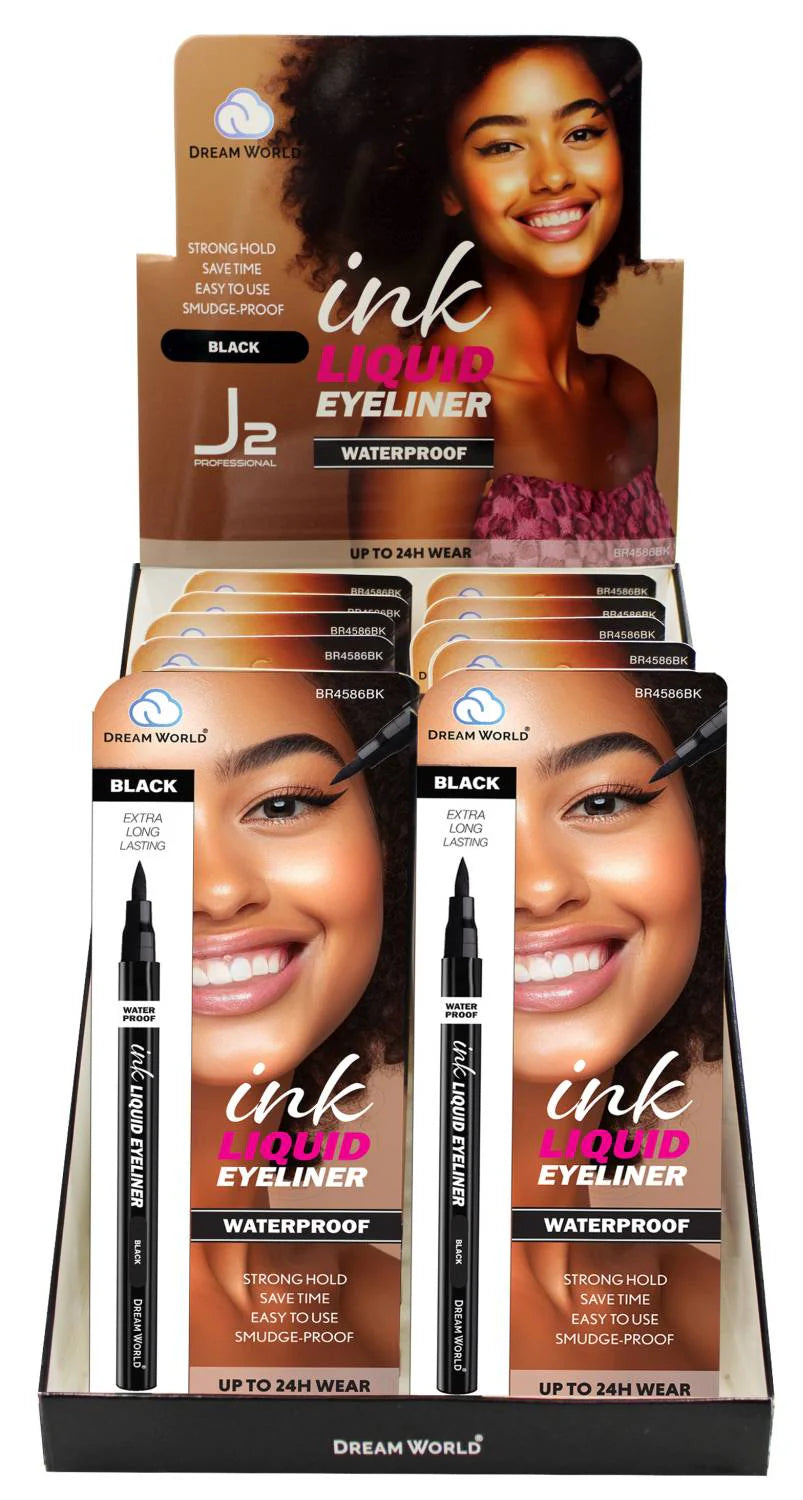Black Liquid Eyeliner Ink – Precision Waterproof Eye Liner Pen