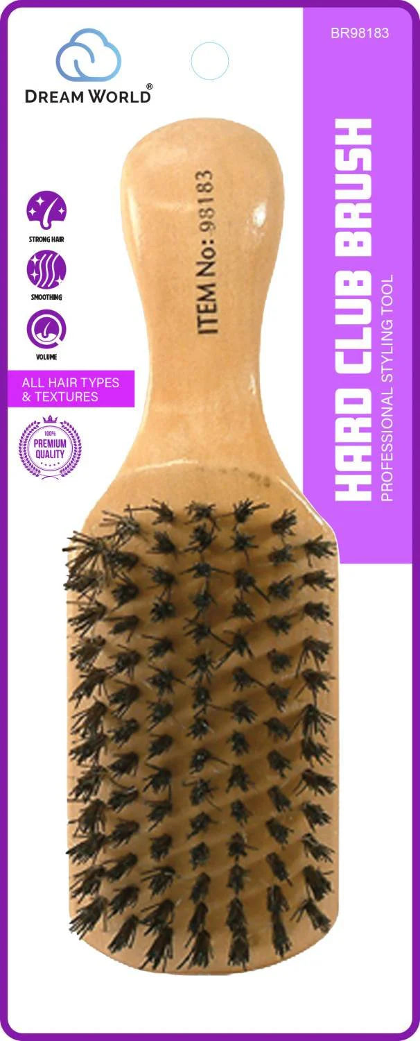 Hard Edge Control Brush for Styling – Professional Dream Brush Club for Smoothing, Laying Edges & Shaping Hairlines