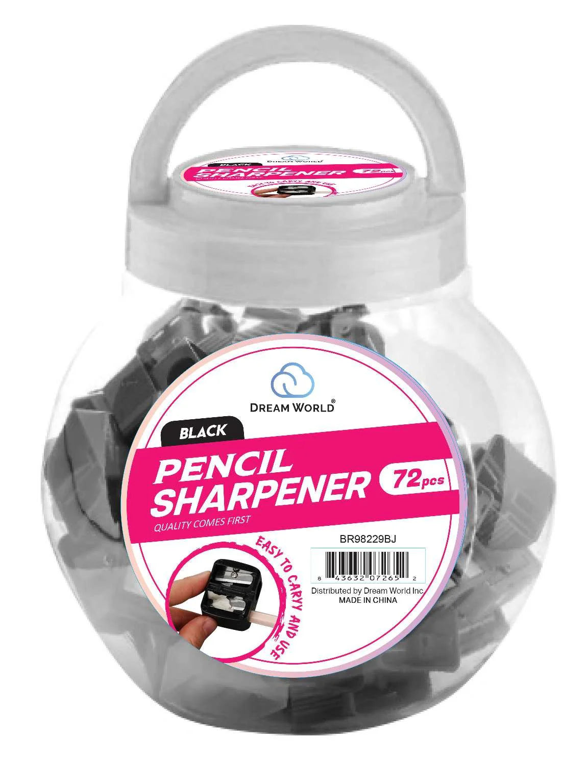 Lip and Eye Pencil Sharpener – Black | Dual Makeup Pencil Sharpener