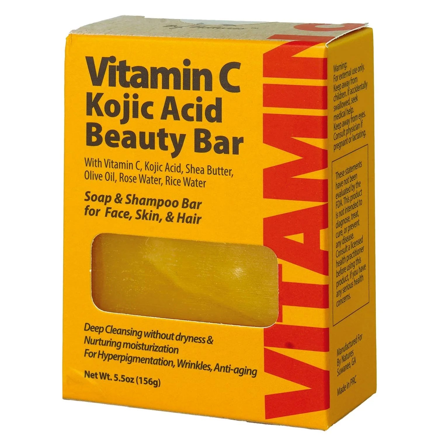 Vitamin C Kojic Acid Beauty Bar 5.5oz/156g