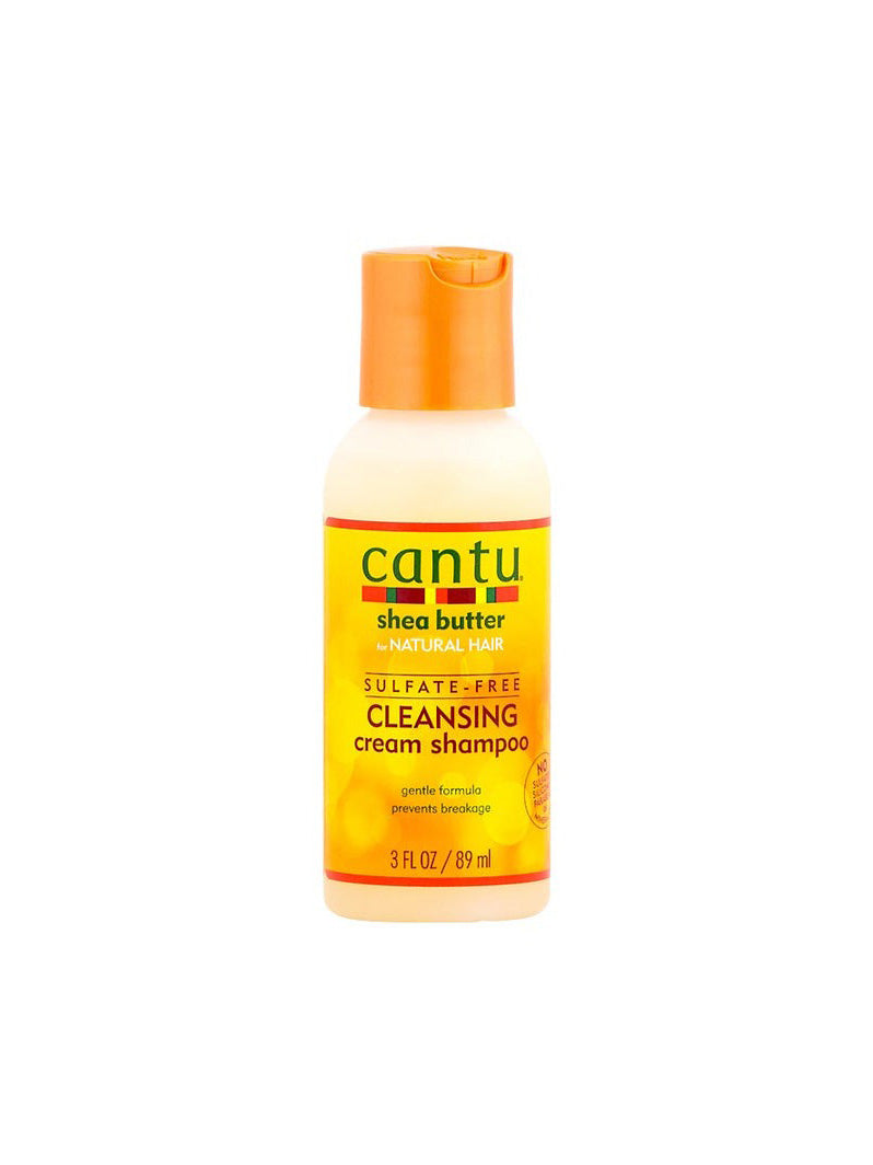 Cantu Shea Butter Cleansing Cream Shampoo – Moisturizing Sulfate-Free Shampoo, 3 oz