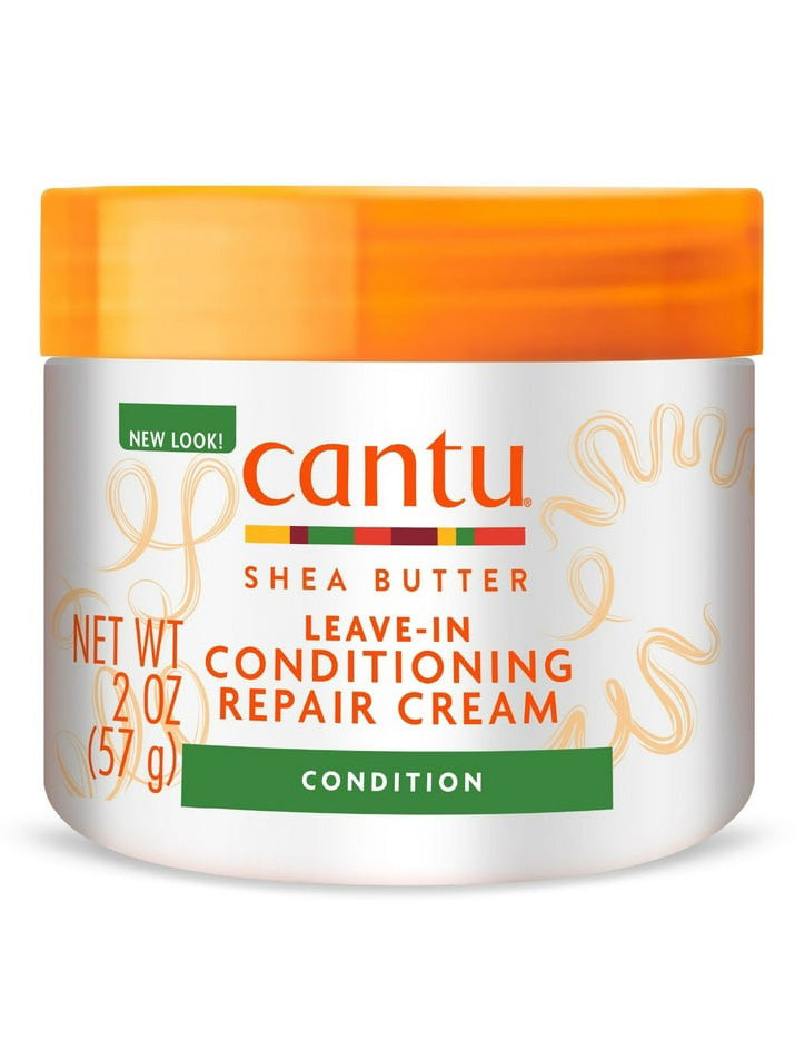 Cantu Leave-In Conditioning Repair Cream – Hydrating & Strengthening Hair Treatment, 2 FL oz