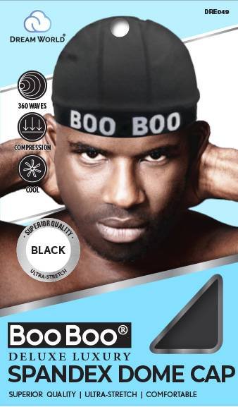 Dream M-Dome Spandex Dome Cap – Black | Stretch Wig Cap for Secure Fit