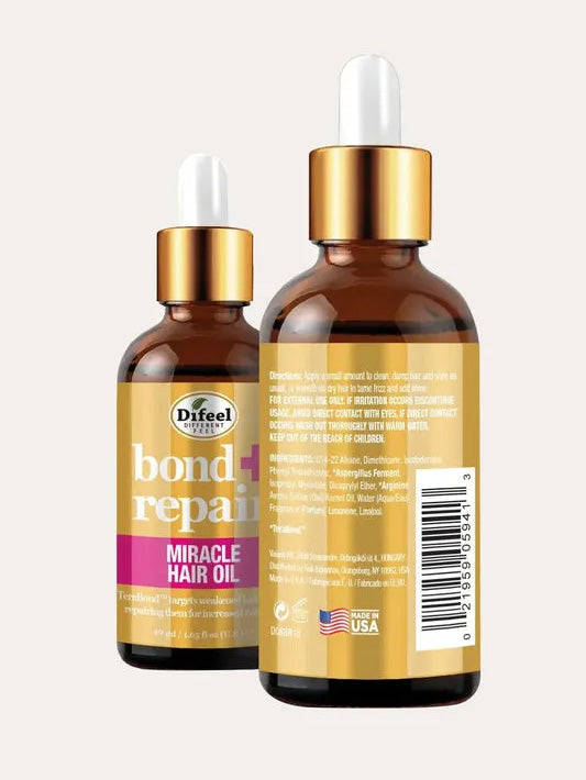 Difeel Bond Repair Hair Oil 1.65 oz – Miracle Strengthening & Damage Repair Treatment