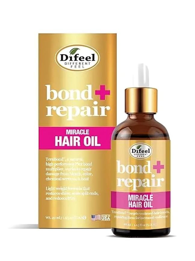 Difeel Bond Repair Hair Oil 1.65 oz – Miracle Strengthening & Damage Repair Treatment