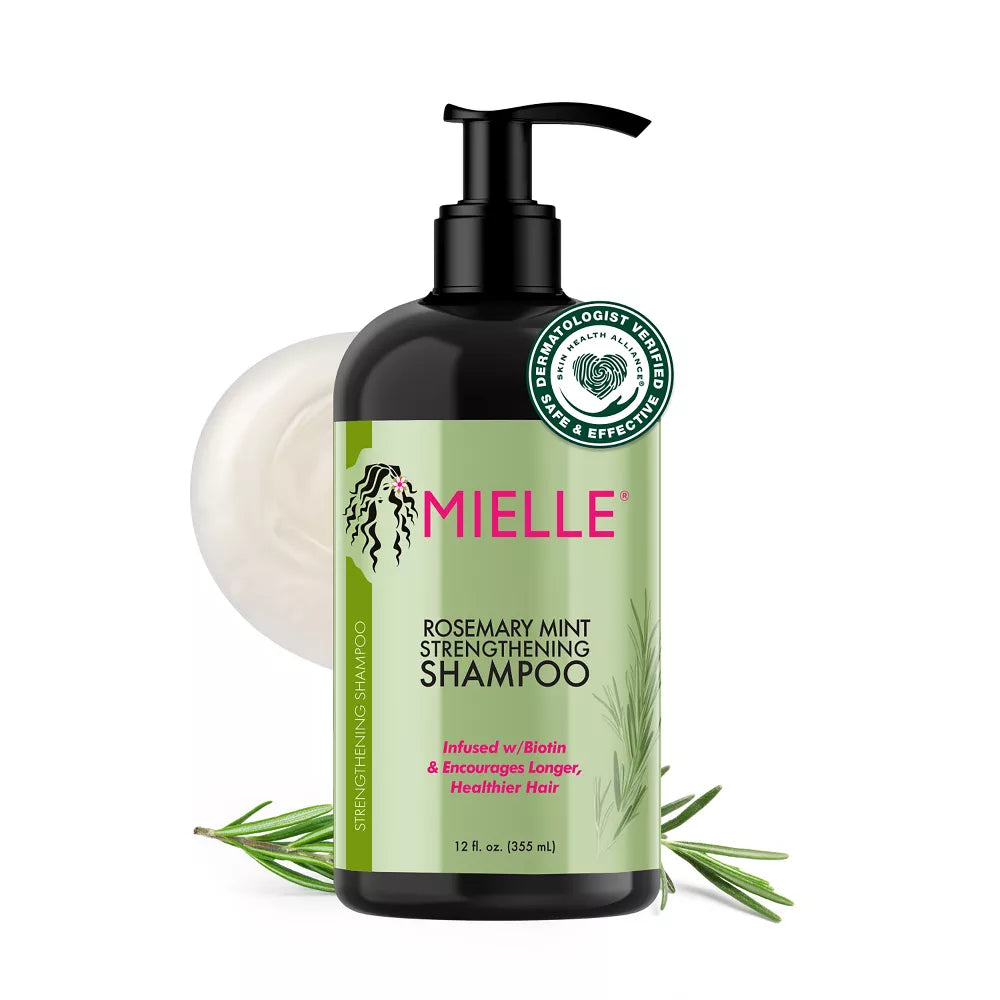 Mielle Rosemary Mint Strengthening Shampoo – 12 oz | Biotin‑Infused Growth & Strengthening Shampoo