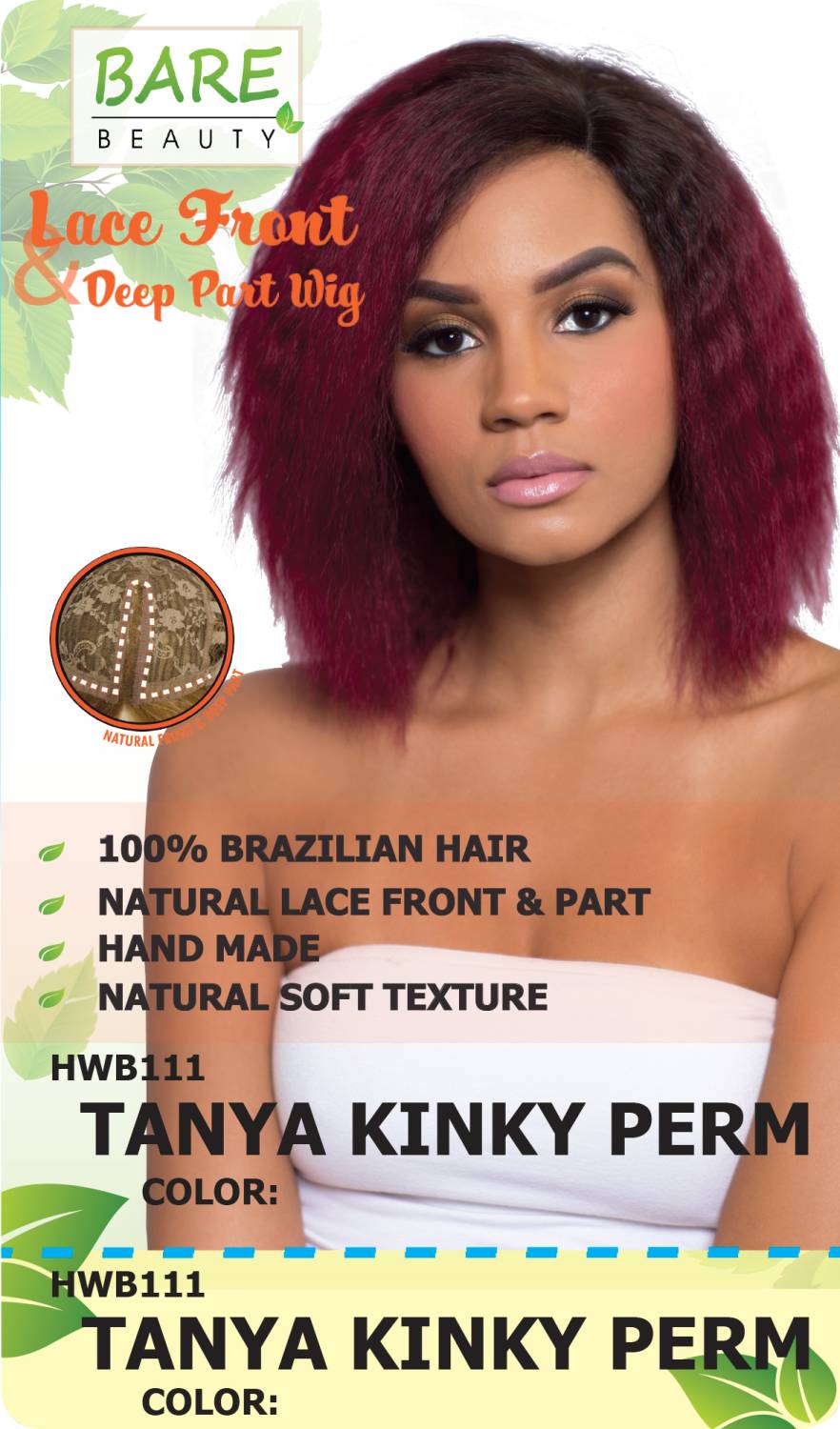 HUMAN HAIR WIG – TANYA KINKY PERM