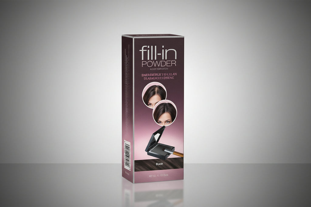 CYG Fill-In Powder [Black] - Hair Touch-Up Powder for Thinning & Sparse Areas