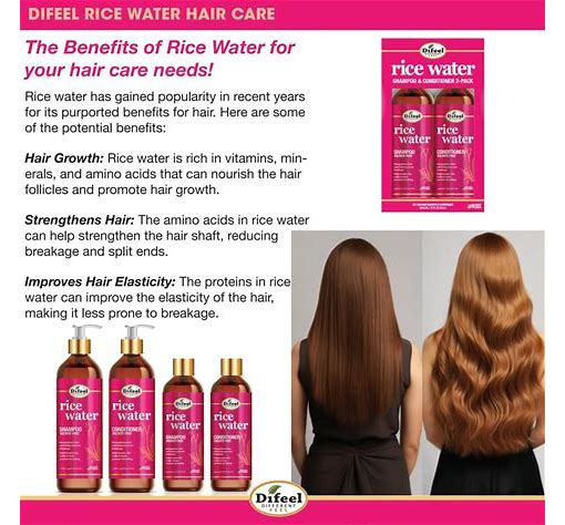 Difeel: Rice Water Shampoo - 12 oz.