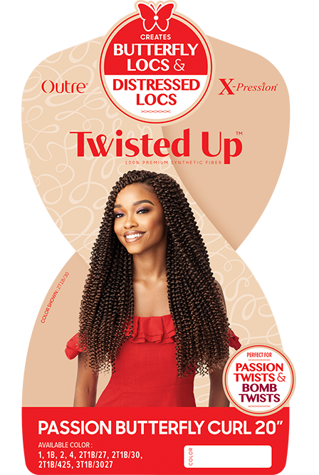 X-Pression – Twisted Up – Passion Butterfly Curl 20″