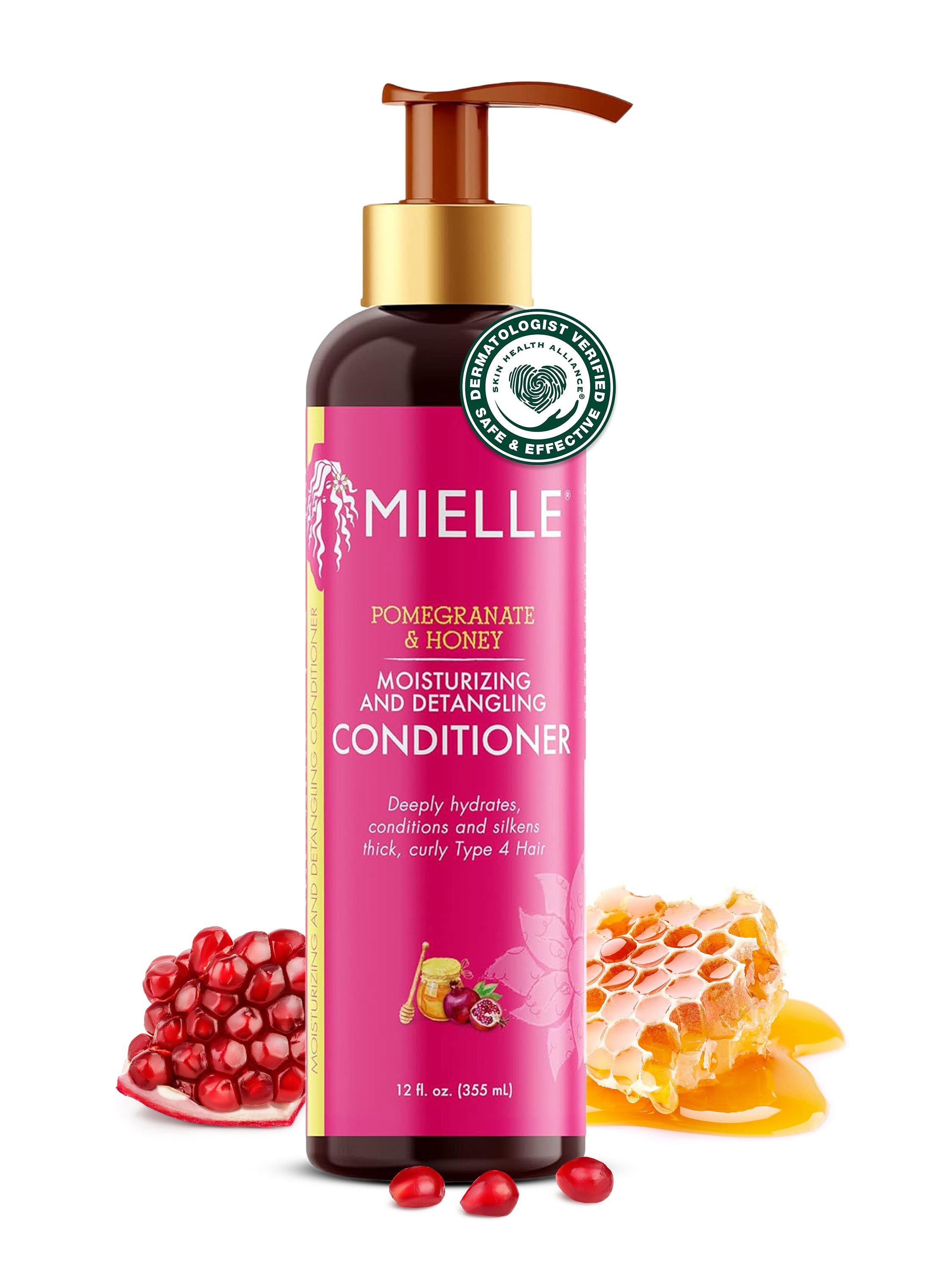 Mielle Organics Pomegranate & Honey Moisturizing & Detangling Conditioner – Hydrating Curl Conditioner, 12 oz