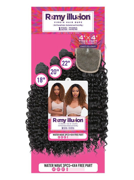 Remi Water Wave Weave Hair – Premium Human Hair Extensions, Soft Natural Wet & Wavy Bundles
