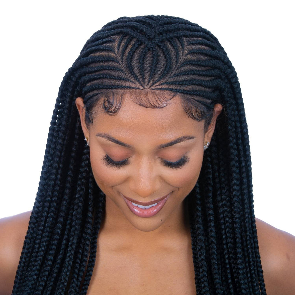 CRISS CROSS (W4) Cornrow Lace WIG