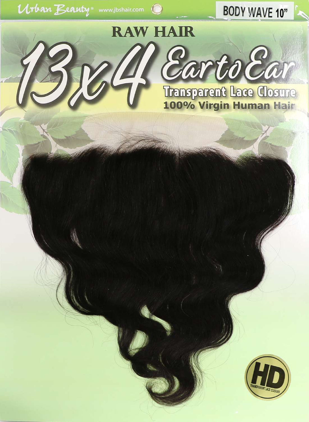 Full Frontal Transparent Lace 13x4 Closure – Raw Unprocessed Human Hair Body Wave