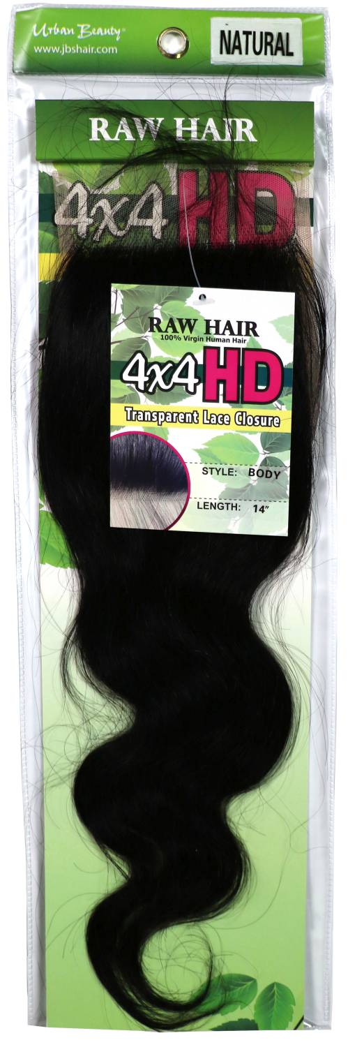 Middle Part Transparent Lace - RAW HAIR – UNPROCESSED HUMAN HAIR HD (Body Wave) Lace Closure