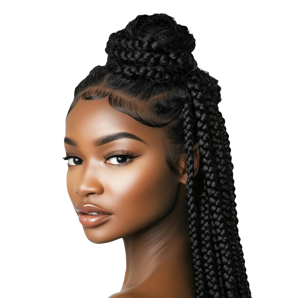 Queen B Synthetic Pre‑Stretched Braiding Hair 4X – 50 Inch
