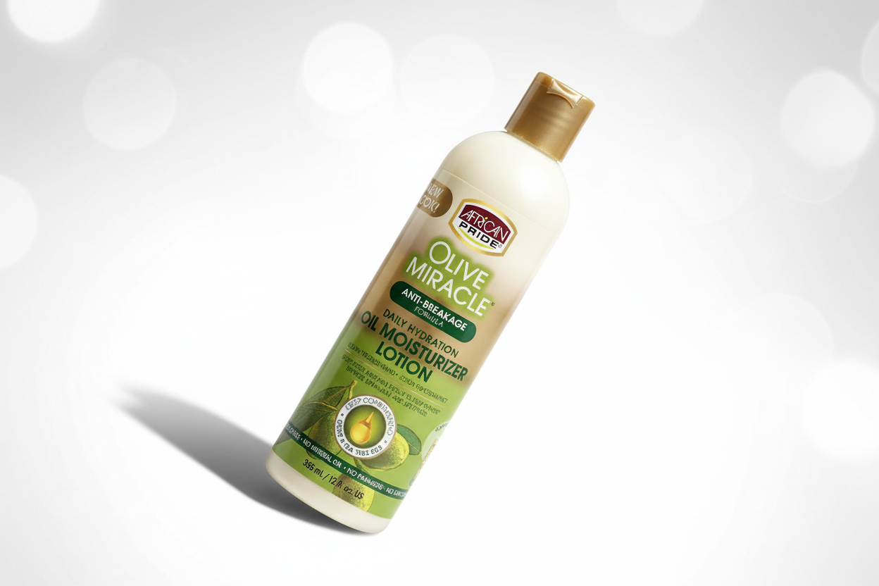 African Pride Olive Miracle Hair Moisturizer Lotion, 12 oz